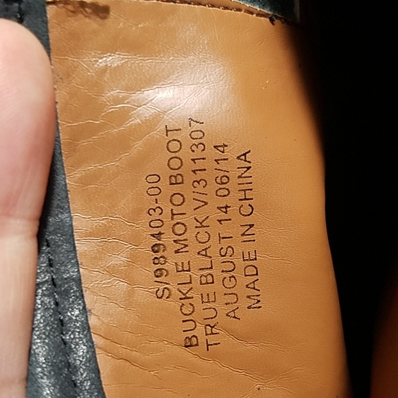 Gap Black Leather Moto Ankle Boots Booties Chelsea - Picture 6 of 11